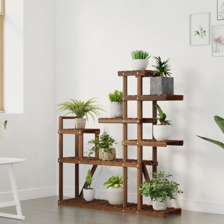 vidaXL Plantenstandaard 110x25x111 cm massief vurenhout afbeelding3 - 1