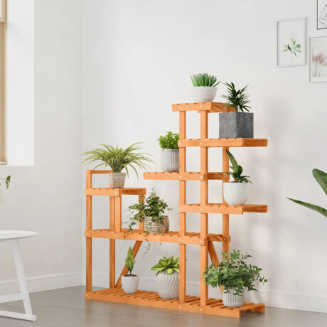 vidaXL Plantenstandaard 110x25x111 cm massief vurenhout afbeelding3 - 1