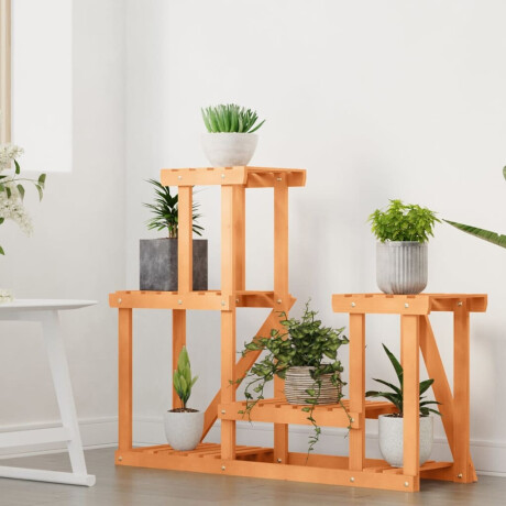 vidaXL Plantenstandaard 90x25x73,5 cm massief vurenhout afbeelding3 - 1