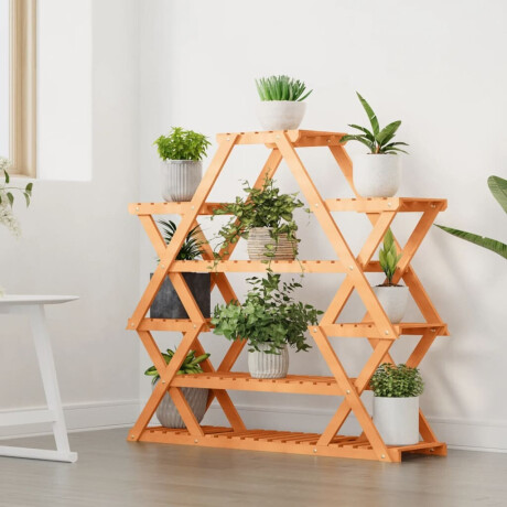 vidaXL Plantenstandaard 110x25x105 cm massief vurenhout afbeelding3 - 1