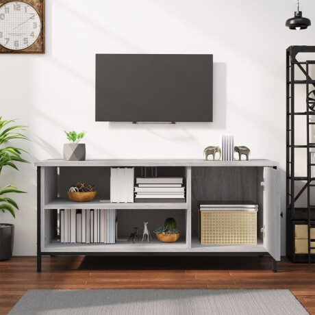 vidaXL Tv-meubel 100x40x45 cm bewerkt hout grijs sonoma eikenkleurig afbeelding3 - 1