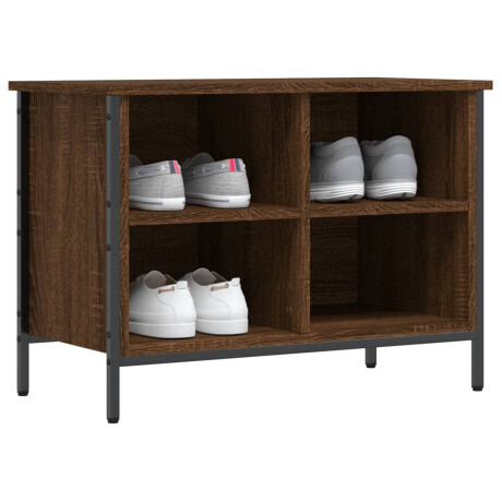 vidaXL Schoenenkast 69x35x50 cm bewerkt hout bruin eikenkleur afbeelding3 - 1