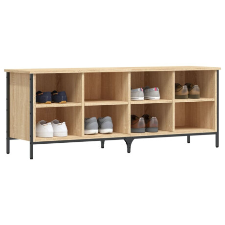 vidaXL Schoenenkast 131x35x50 cm bewerkt hout sonoma eikenkleurig afbeelding3 - 1