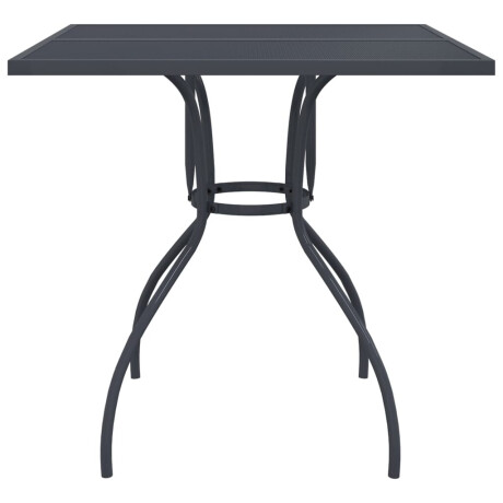vidaXL Tuintafel 80x80x72,5 cm staal gaas antracietkleurig afbeelding3 - 1