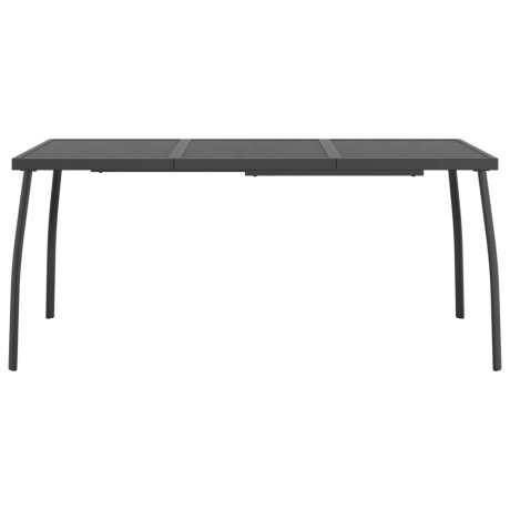 vidaXL Tuintafel 165x80x72 cm staalgaas antracietkleurig afbeelding3 - 1