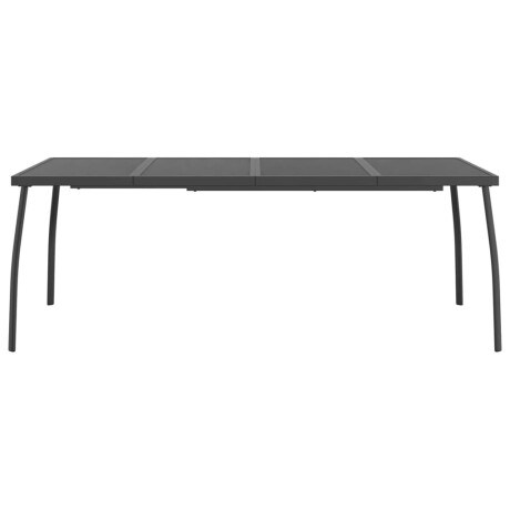 vidaXL Tuintafel 200x100x72 cm staalgaas antracietkleurig afbeelding3 - 1