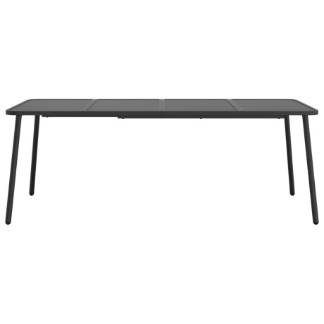 vidaXL Tuintafel 200x100x71 cm staal antracietkleurig afbeelding3 - 1