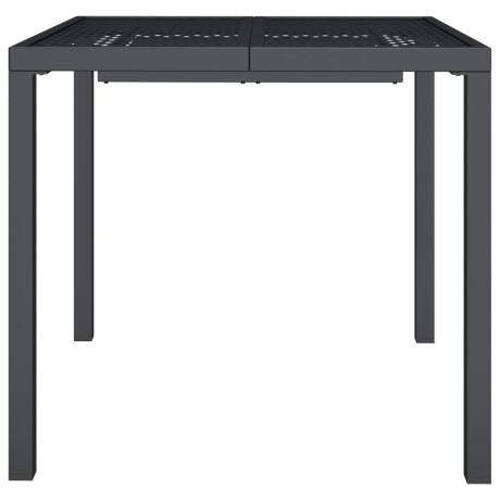 vidaXL Tuintafel 80x80x72 cm staal antracietkleurig afbeelding3 - 1
