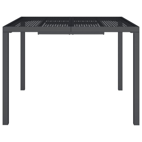 vidaXL Tuintafel 100x100x72 cm staal antracietkleurig afbeelding3 - 1
