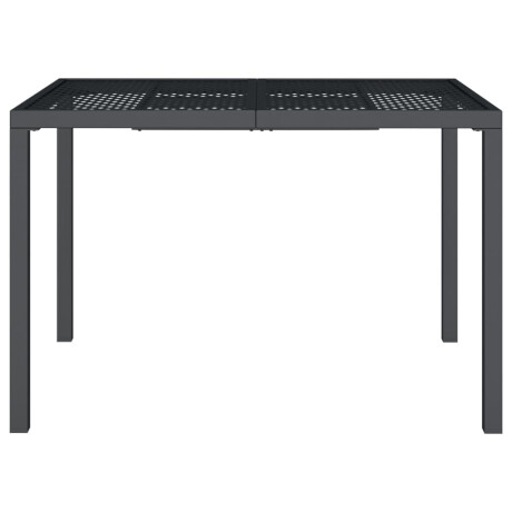 vidaXL Tuintafel 110x80x72 cm staal antracietkleurig afbeelding3 - 1