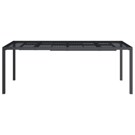 vidaXL Tuintafel 200x100x72 cm staal antracietkleurig afbeelding3 - 1