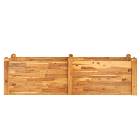 vidaXL Plantenbak verhoogd 160x60x44 cm massief acaciahout afbeelding3 - 1
