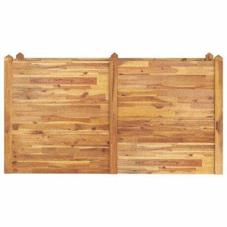 vidaXL Plantenbak verhoogd 160x60x84 cm massief acaciahout afbeelding3 - 1