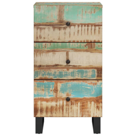 vidaXL Dressoir met 3 lades 40x33,5x75 cm massief gerecycled hout afbeelding3 - 1