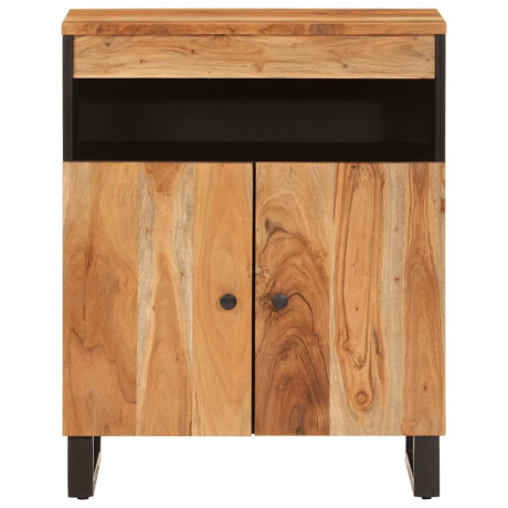 vidaXL Dressoir met 2 deuren 60x33x75 cm massief acaciahout afbeelding3 - 1