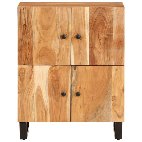 vidaXL Dressoir met 4 deuren 60x33x75 cm massief acaciahout afbeelding3 - 1