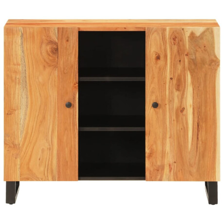 vidaXL Dressoir met 2 deuren 90x33x75 cm massief acaciahout afbeelding3 - 1