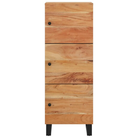 vidaXL Hoge kast met 3 deuren 40x33x110 cm massief acaciahout en ijzer afbeelding3 - 1