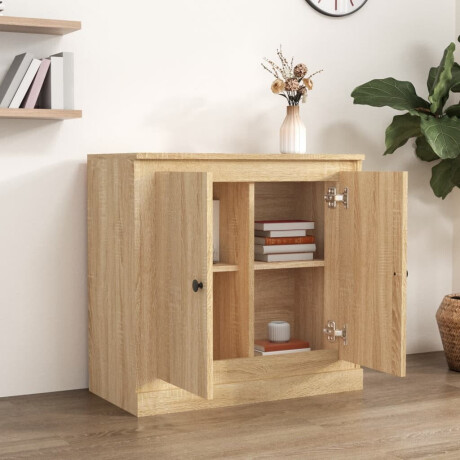 vidaXL Dressoir 70x35,5x67,5 cm bewerkt hout sonoma eikenkleurig afbeelding3 - 1