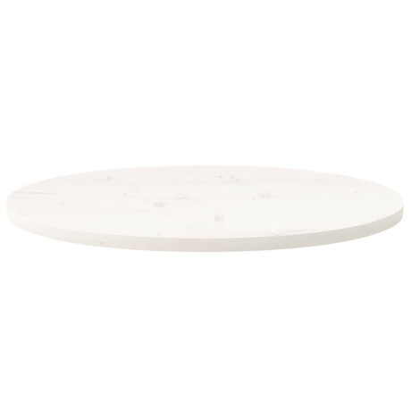 vidaXL Tafelblad ovaal 80x40x2,5 cm massief grenenhout wit afbeelding3 - 1