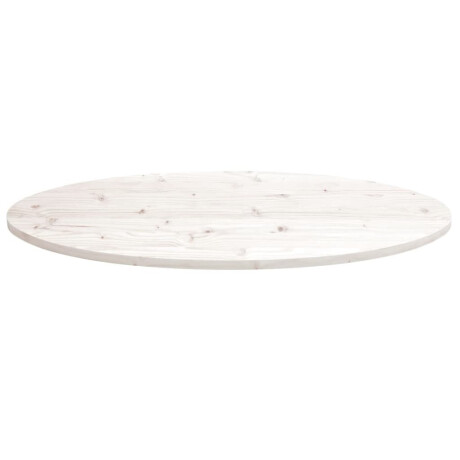 vidaXL Tafelblad ovaal 110x55x2,5 cm massief grenenhout wit afbeelding3 - 1