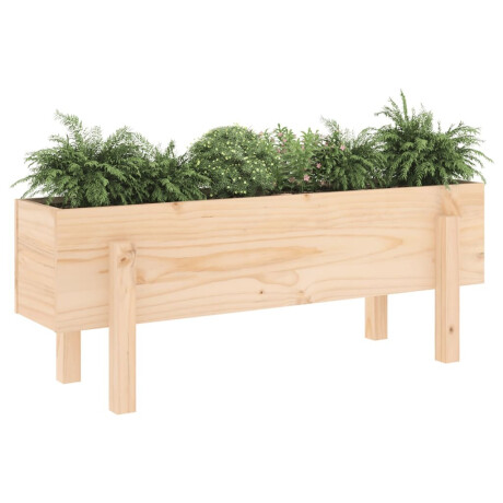 vidaXL Plantenbak verhoogd 101x30x38 cm massief grenenhout afbeelding3 - 1