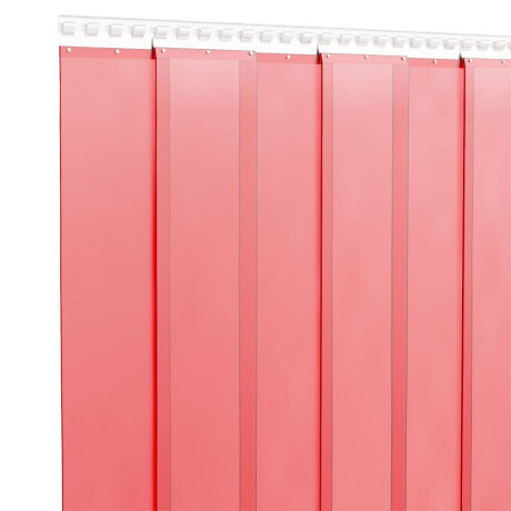 vidaXL Deurgordijn 300x2,6 mm 25 m PVC rood afbeelding3 - 1