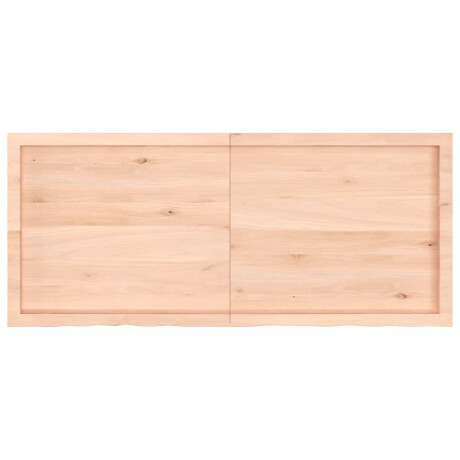 vidaXL Wandschap 140x60x(2-6) cm onbehandeld massief eikenhout afbeelding3 - 1