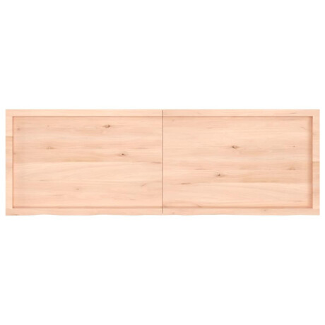 vidaXL Wandschap 180x60x(2-6) cm onbehandeld massief eikenhout afbeelding3 - 1