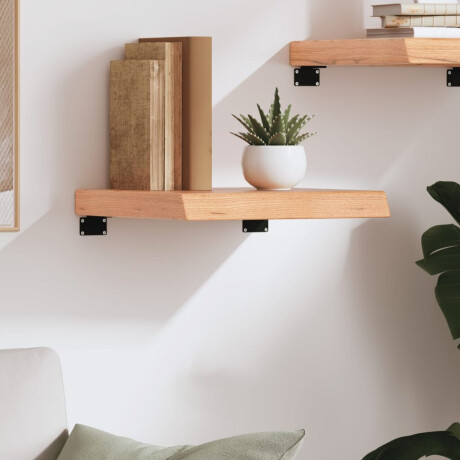 vidaXL Wandschap 40x40x(2-6) cm behandeld massief eikenhout lichtbruin afbeelding3 - 1