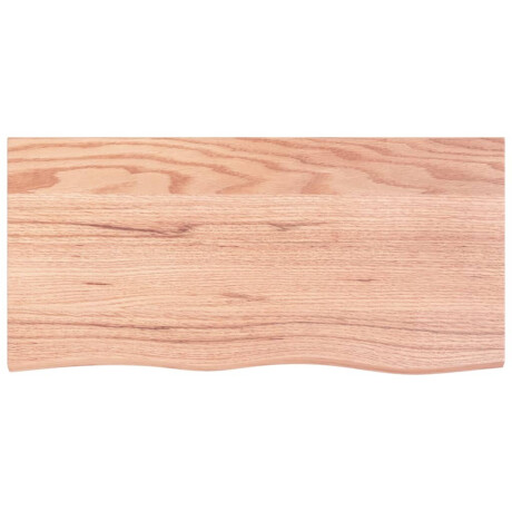 vidaXL Wandschap 100x50x2 cm behandeld massief eikenhout lichtbruin afbeelding3 - 1