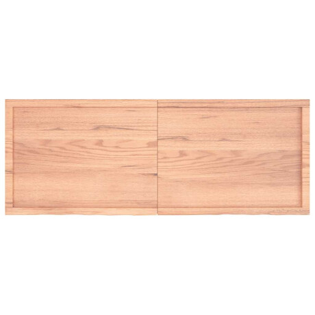 vidaXL Wandschap 160x60x(2-4)cm behandeld massief eikenhout lichtbruin afbeelding3 - 1