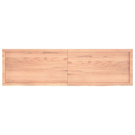 vidaXL Wandschap 180x50x(2-4)cm behandeld massief eikenhout lichtbruin afbeelding3 - 1