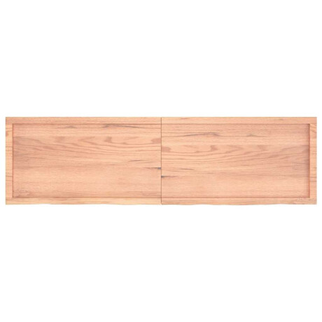 vidaXL Wandschap 180x50x(2-6)cm behandeld massief eikenhout lichtbruin afbeelding3 - 1