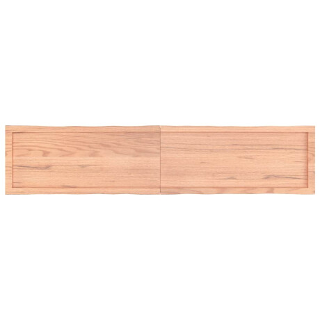 vidaXL Tafelblad natuurlijke rand 180x40x(2-6) cm eikenhout lichtbruin afbeelding3 - 1