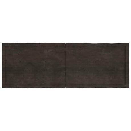 vidaXL Tafelblad natuurlijke rand 180x60x(2-6)cm eikenhout donkerbruin afbeelding3 - 1