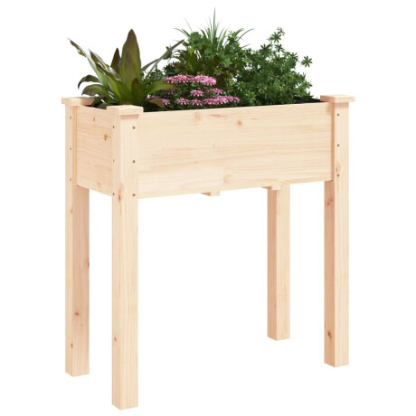 vidaXL Plantenbak met voering 71x37x76 cm massief vurenhout afbeelding3 - 1