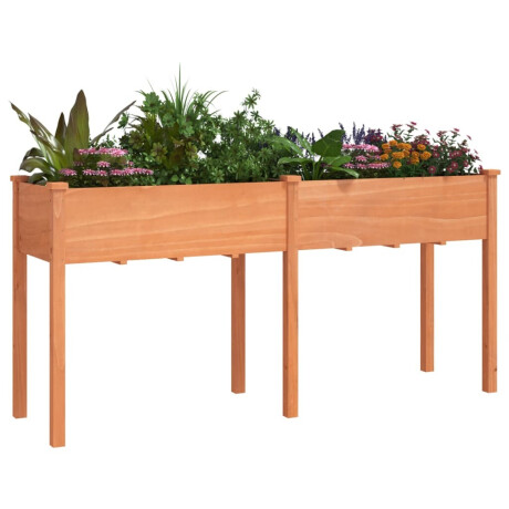 vidaXL Plantenbak met voering 161x45x76 cm massief vurenhout bruin afbeelding3 - 1