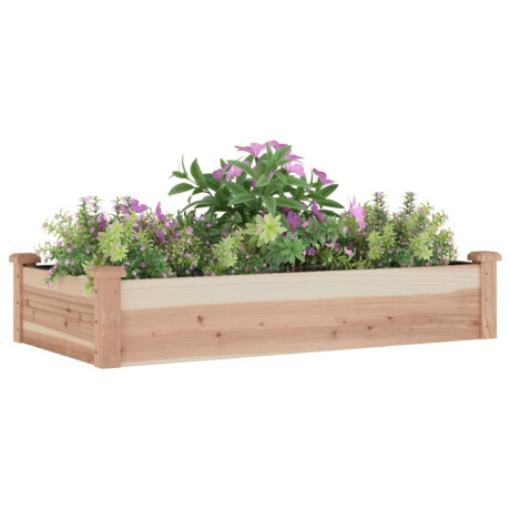 vidaXL Plantenbak verhoogd met voering 120x60x25 cm massief vurenhout afbeelding3 - 1