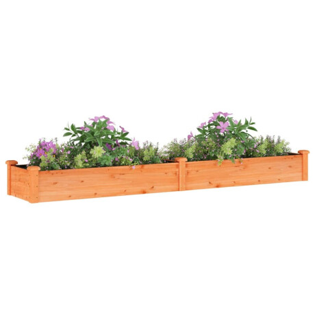 vidaXL Plantenbak verhoogd met voering 240x45x25 cm vurenhout bruin afbeelding3 - 1