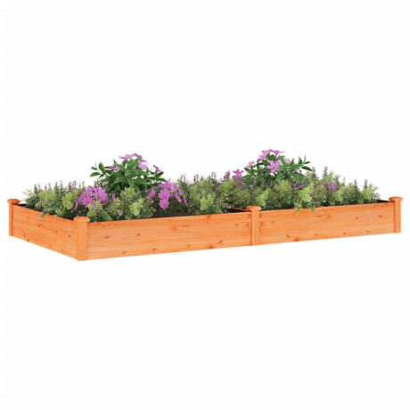 vidaXL Plantenbak verhoogd met voering 240x120x25 cm vurenhout bruin afbeelding3 - 1