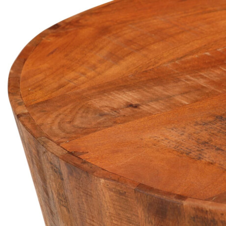 vidaXL Salontafel Ø52x30 cm massief ruw mangohout afbeelding3 - 1