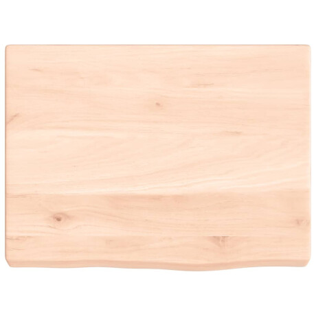 vidaXL Wastafelblad 40x30x(2-4) cm onbehandeld massief hout afbeelding3 - 1