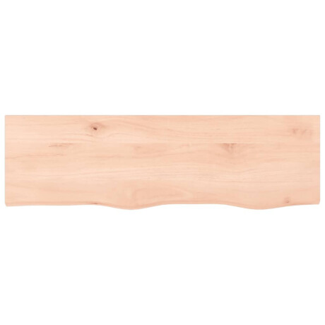 vidaXL Wastafelblad 100x30x(2-4) cm onbehandeld massief hout afbeelding3 - 1