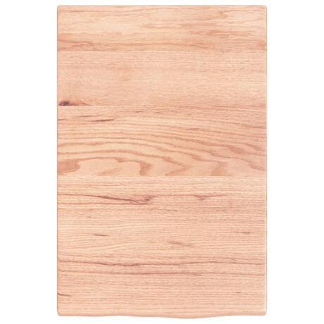 vidaXL Wastafelblad 40x60x2 behandeld massief hout lichtbruin afbeelding3 - 1