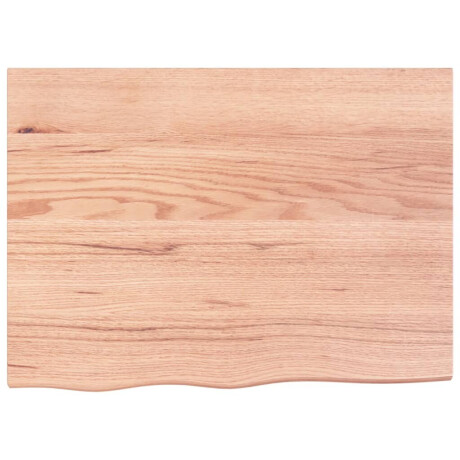 vidaXL Wastafelblad 80x60x2 behandeld massief hout lichtbruin afbeelding3 - 1