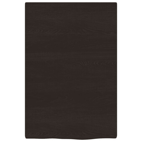 vidaXL Wastafelblad 40x60x2 cm behandeld massief hout donkerbruin afbeelding3 - 1