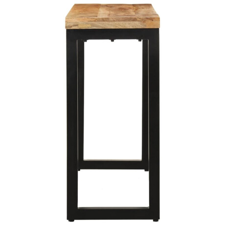 vidaXL Wandtafel 110x35x76 cm massief ruw mangohout afbeelding3 - 1