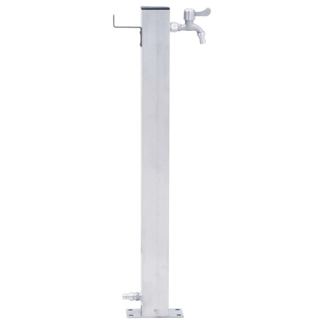 vidaXL Waterzuil vierkant 80 cm roestvrij staal afbeelding3 - 1