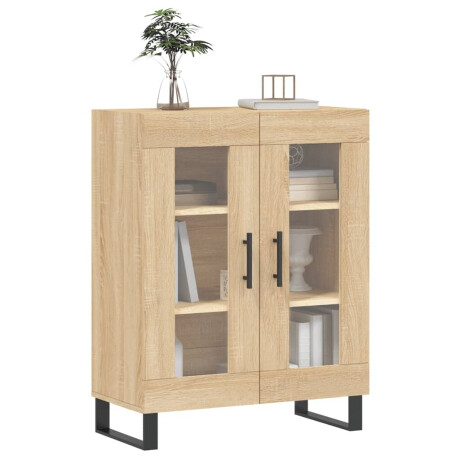vidaXL Dressoir 69,5x34x90 cm bewerkt hout sonoma eikenkleurig afbeelding3 - 1